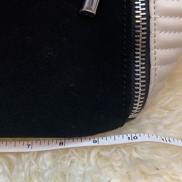 Metaphor black and cream satchel with suede accent - Picture 8 of 8